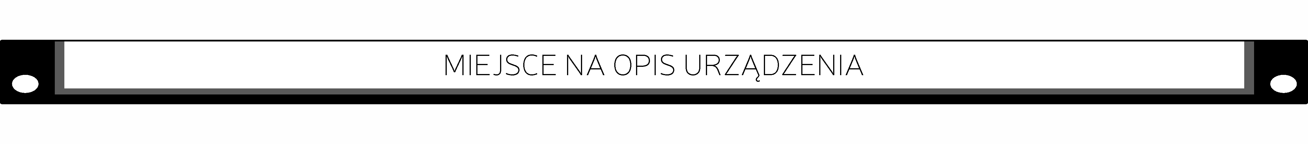 Panel maskujący z podpisywaną listwą RACK 0,5U stal Adam Hall 872205 LBL