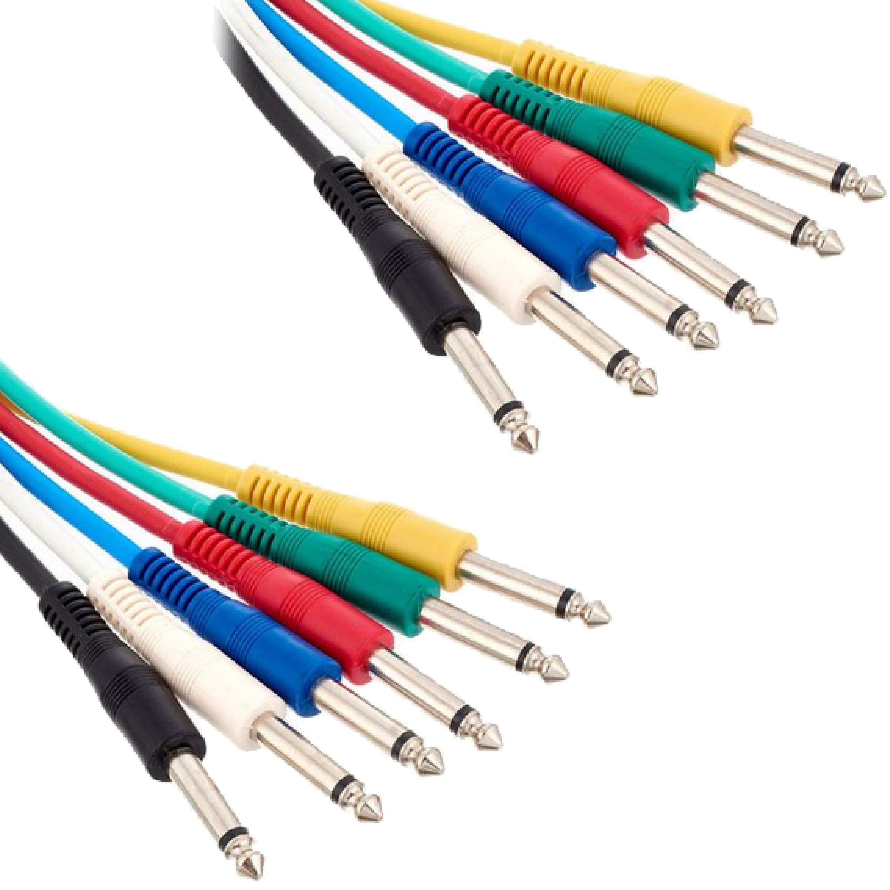 Kable do krosownicy Patch Set Eurorack Jack 6,3 mm mono 30 cm 6 szt.