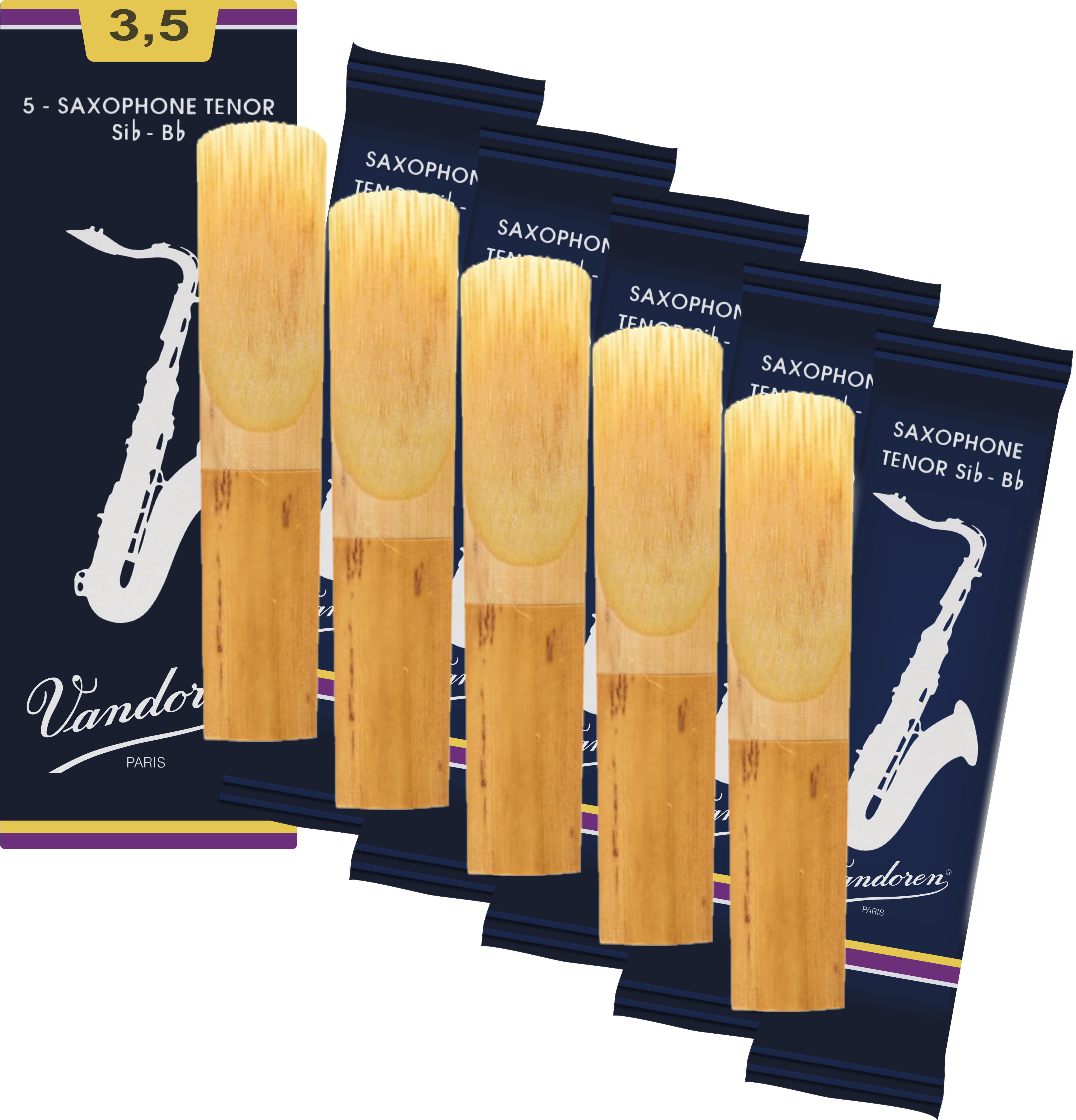 Stroik saksofon tenorowy tenor 3,5 Vandoren Classic Blue SR2235 5 szt.