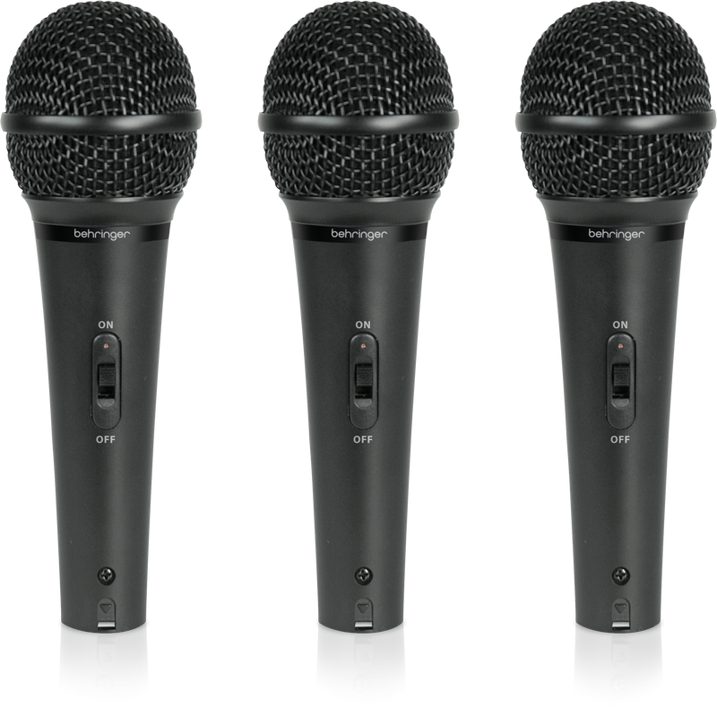 Mikrofon dynamiczny wokalny Behringer XM1800S Uchwyt Case Zestaw 3 szt.