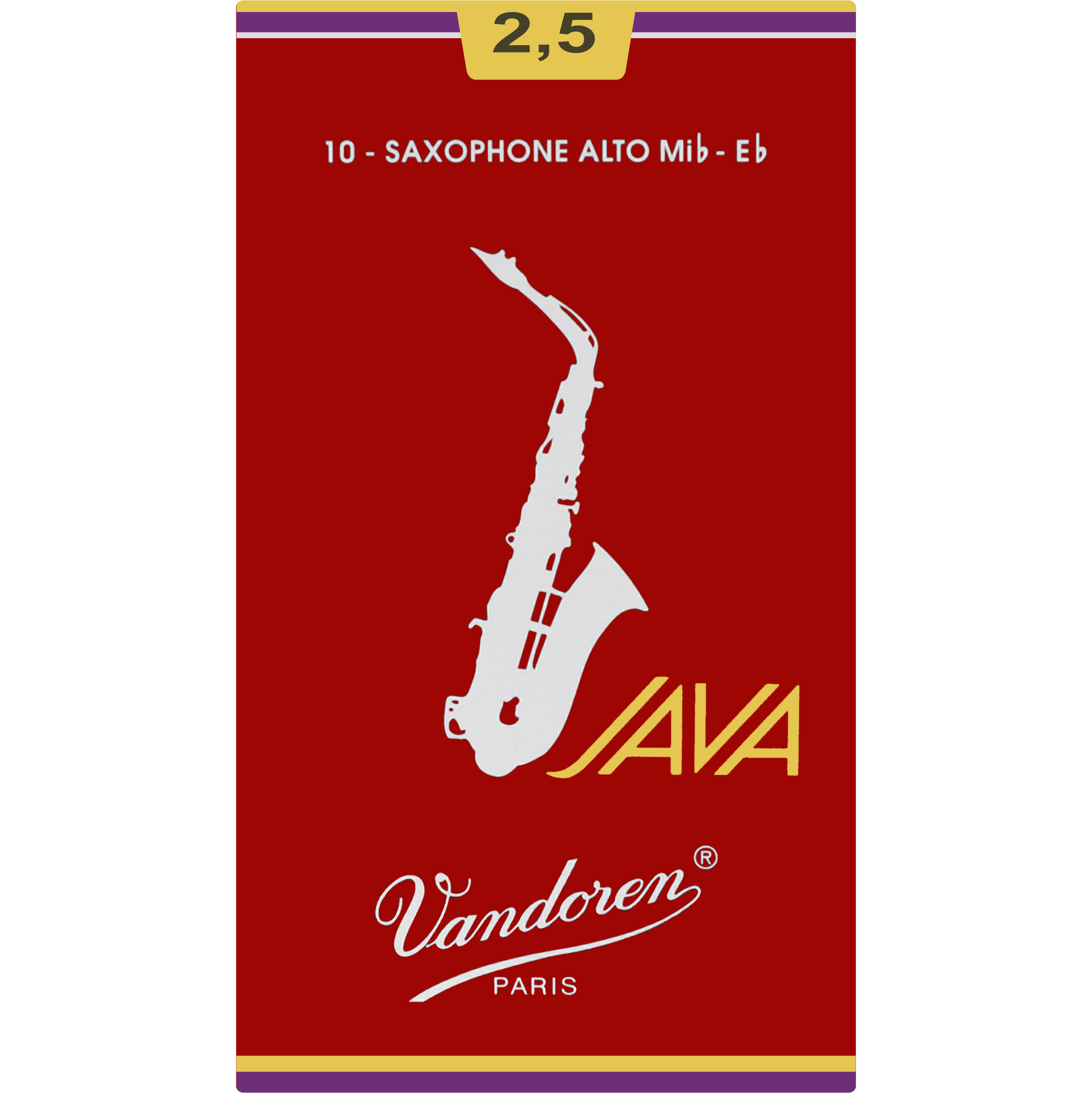 Stroik saksofon altowy alt 2,5 Vandoren JAVA Filed Red SR2625R 1 szt.