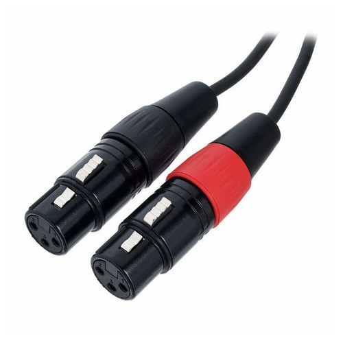 Kabel przewód audio sygnałowy 2x RCA Cinch XLR 1,5 m Cordial EU 1,5 FC