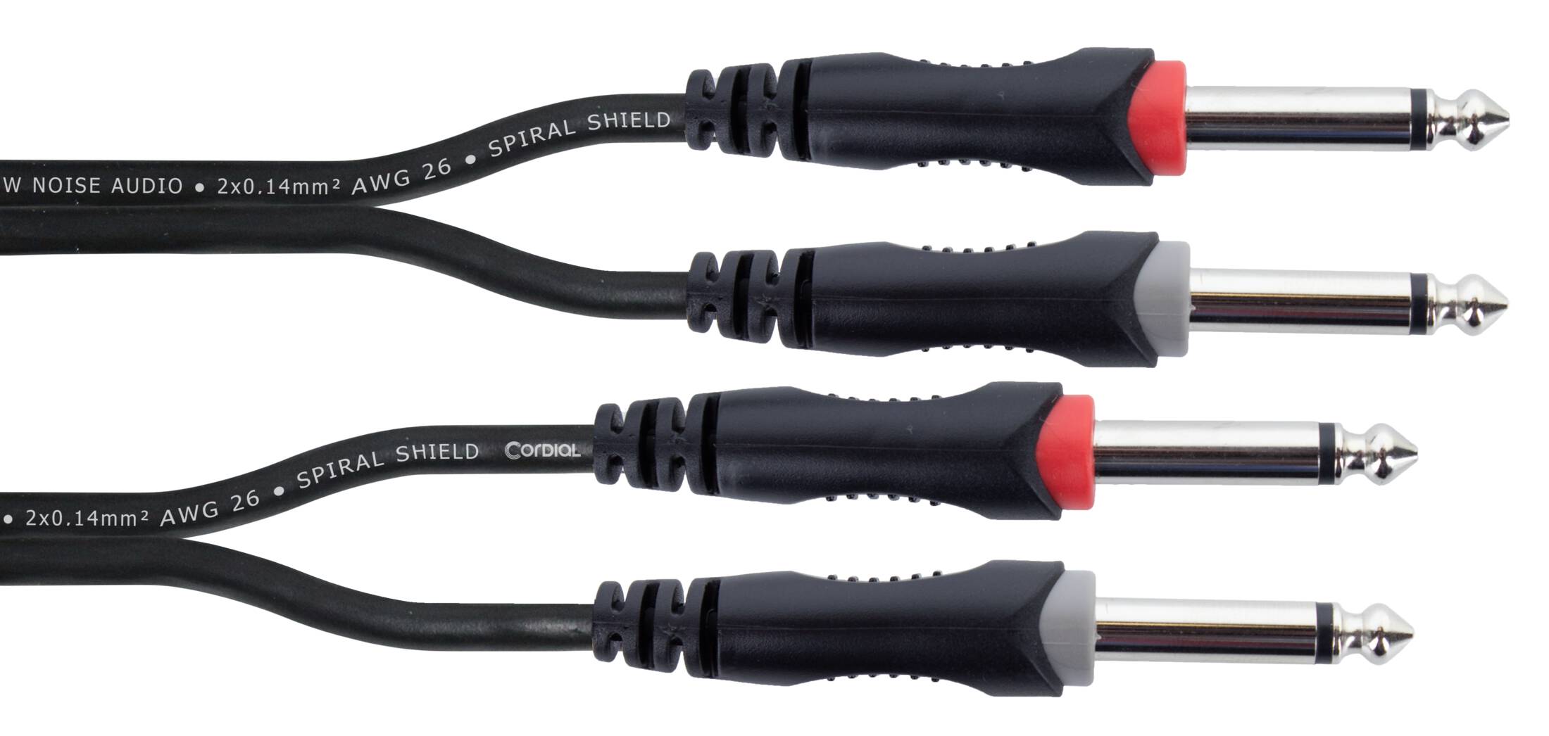 Kabel przewód audio sygnałowy 2x Jack 6,3 mm 6 m Cordial EU 6 PP