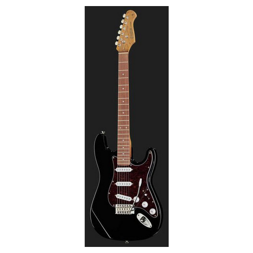 Gitara elektryczna Harley Benton ST-62 BK Vintage Series z Tremolo CZARNA