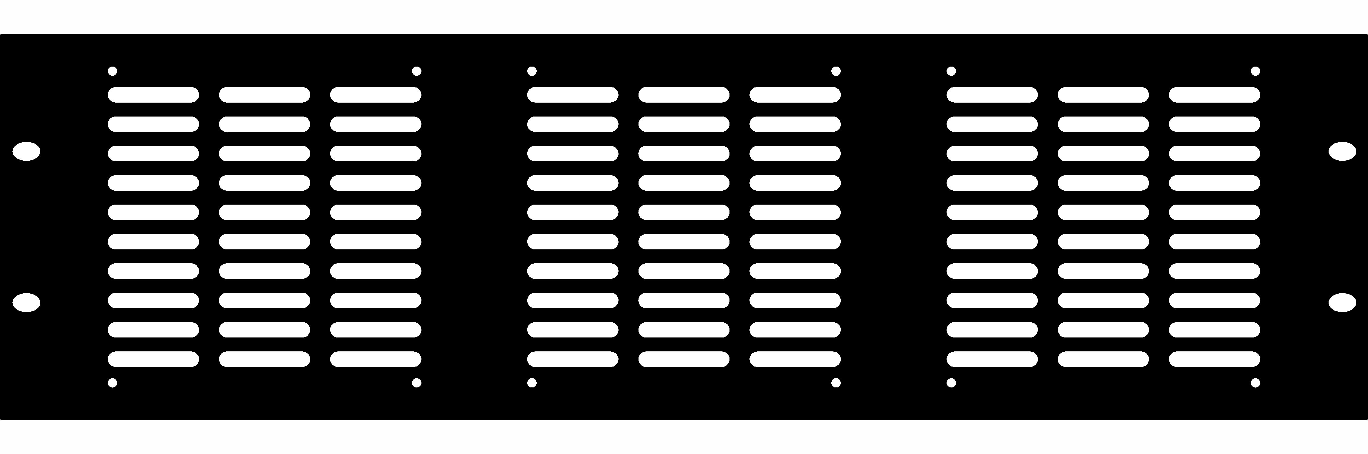 Panel wentylacyjny do 3 wentylatorów Rack 19 3U stal Adam Hall 8765