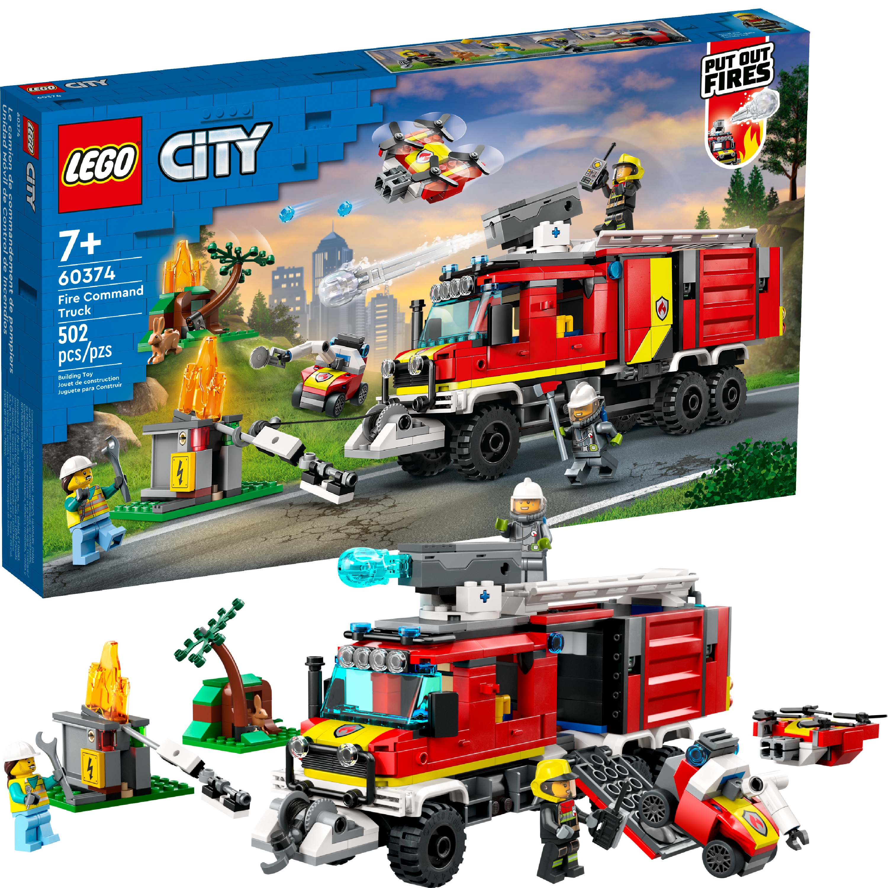 LEGO City Terenowy pojazd straży pożarnej 60374 zestaw ratunkowy