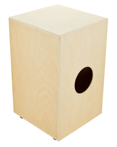 Cajon Thomann CAS-100 z werblem klon wierzba Jasny Brąz + pokrowiec