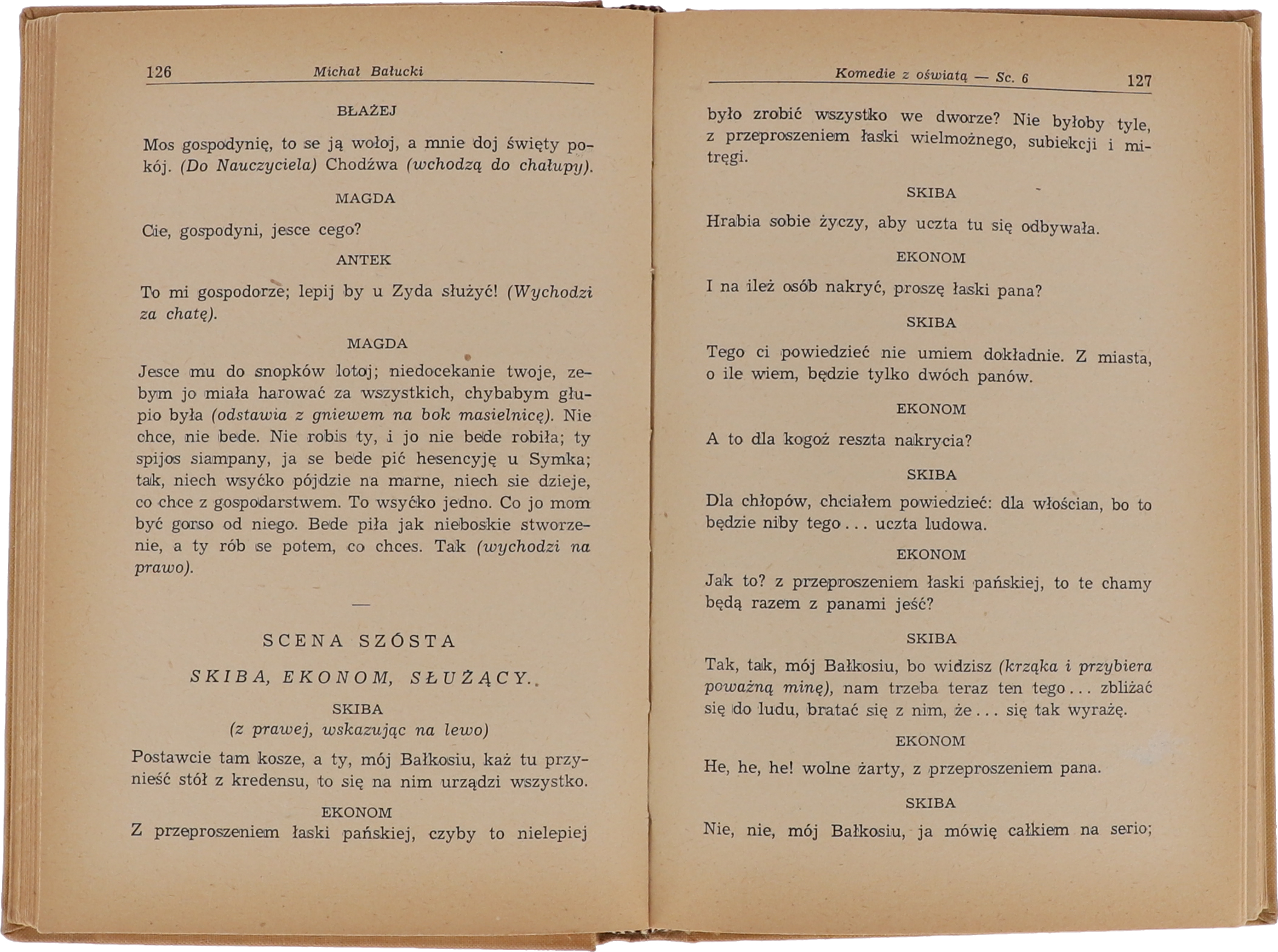 Michał Bałucki Komedie I, II, III seria Pisma wybrane Tom X - XII 1956