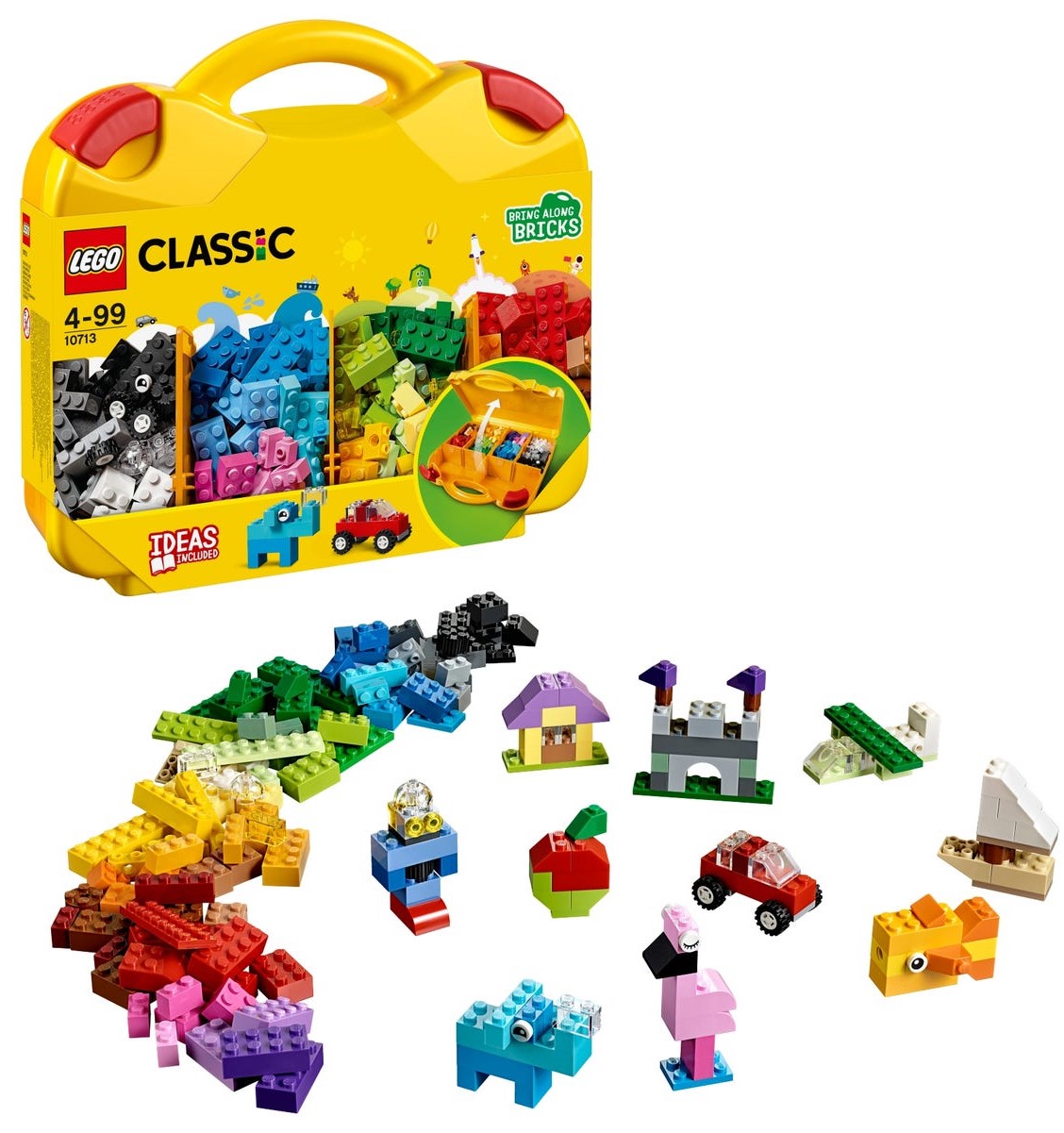 LEGO Classic Kreatywne Klocki 10713 Walizka pudełko 213 elementy