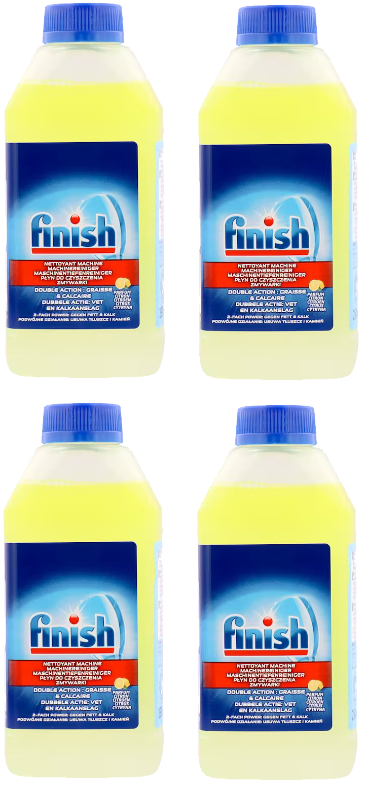 Płyn do czyszczenia zmywarek Finish 4x250 ml