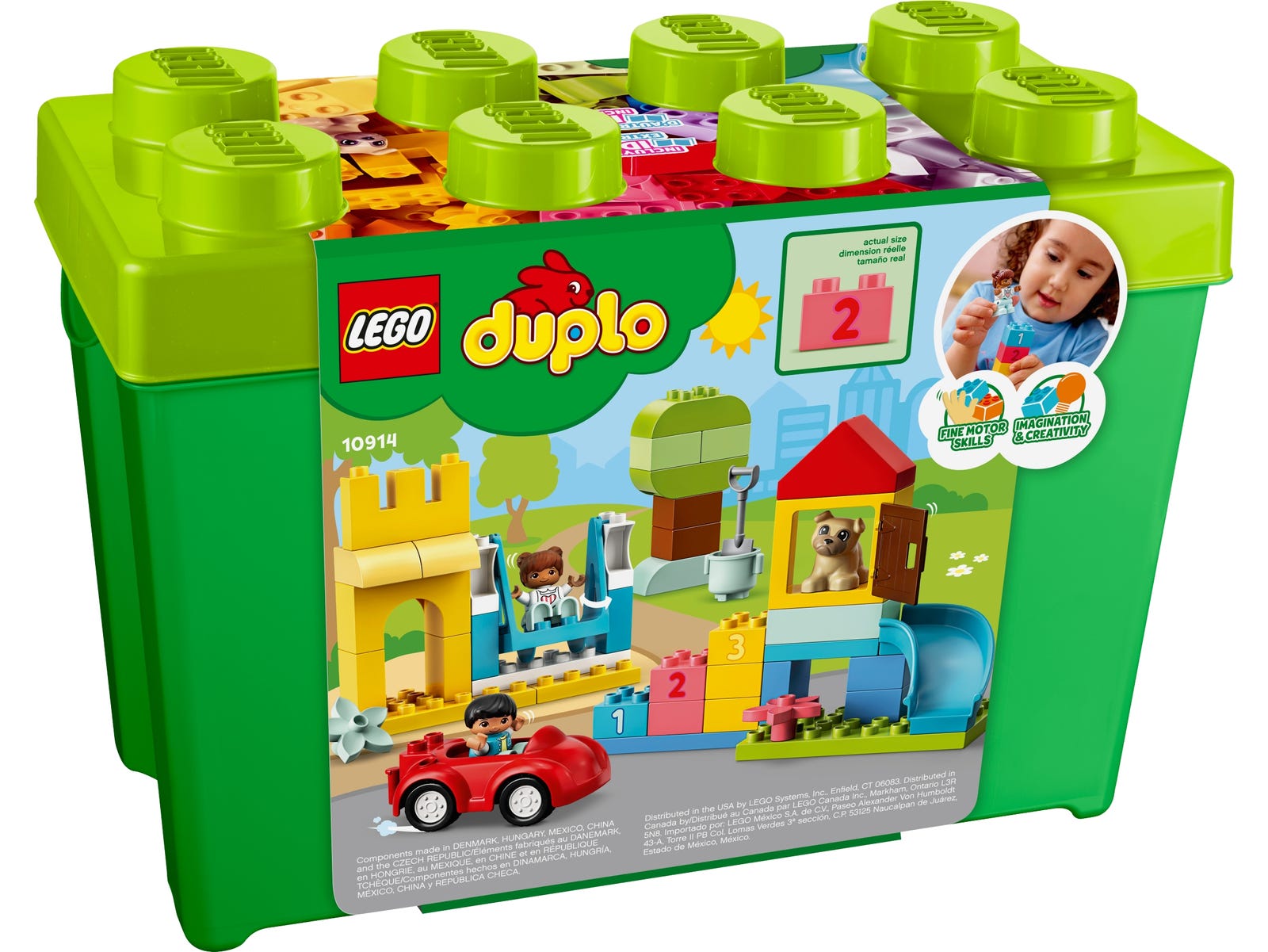 LEGO DUPLO Pudełko z klockami dla dzieci +1,5 roku 10914 | 85 elementów