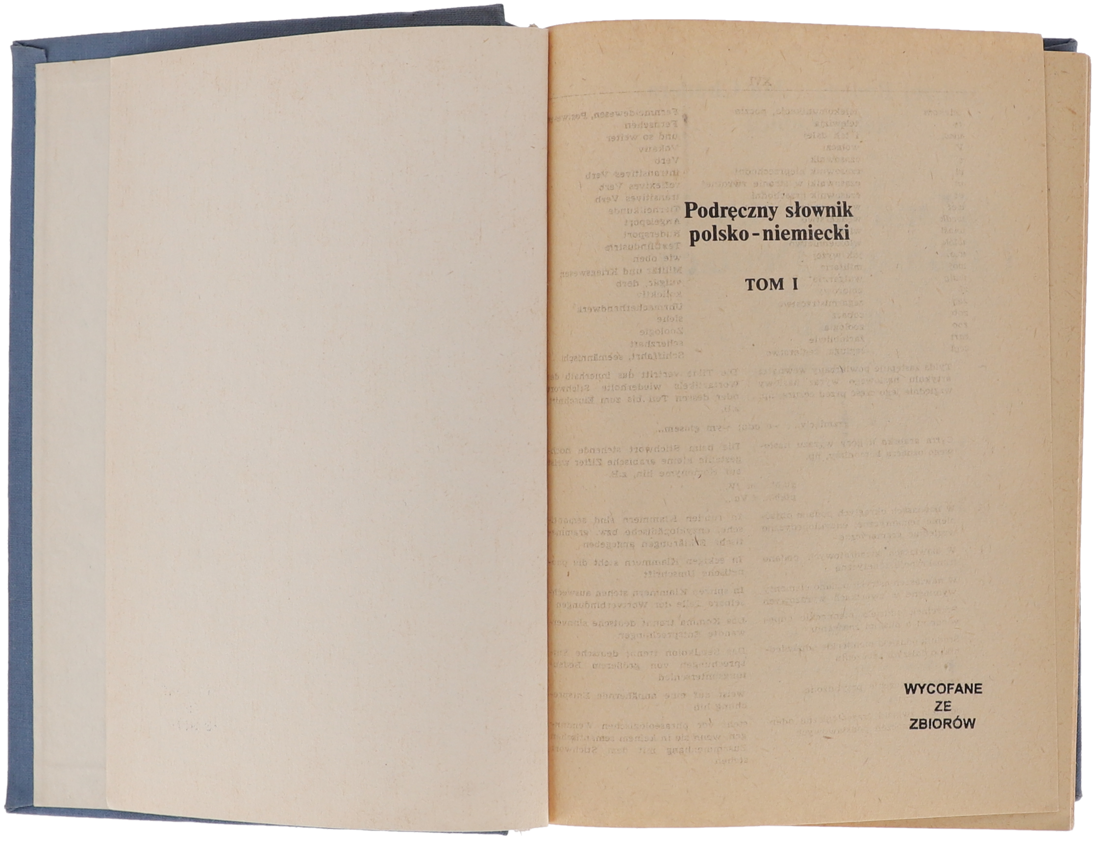 A.Bzdęga J. Chodera S. Kubica Podręczny słownik polsko-niemiecki Tom I i II