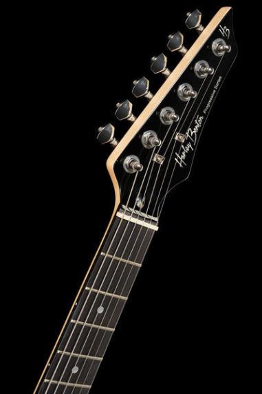 Gitara elektryczna 3/4 dla nastolatka Harley Benton RG-Junior Rock CZARNA