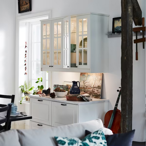 Listwa taśma oświetleniowa blatu kuchennego szafek Ściemniana 20 cm MITTLED srebrny