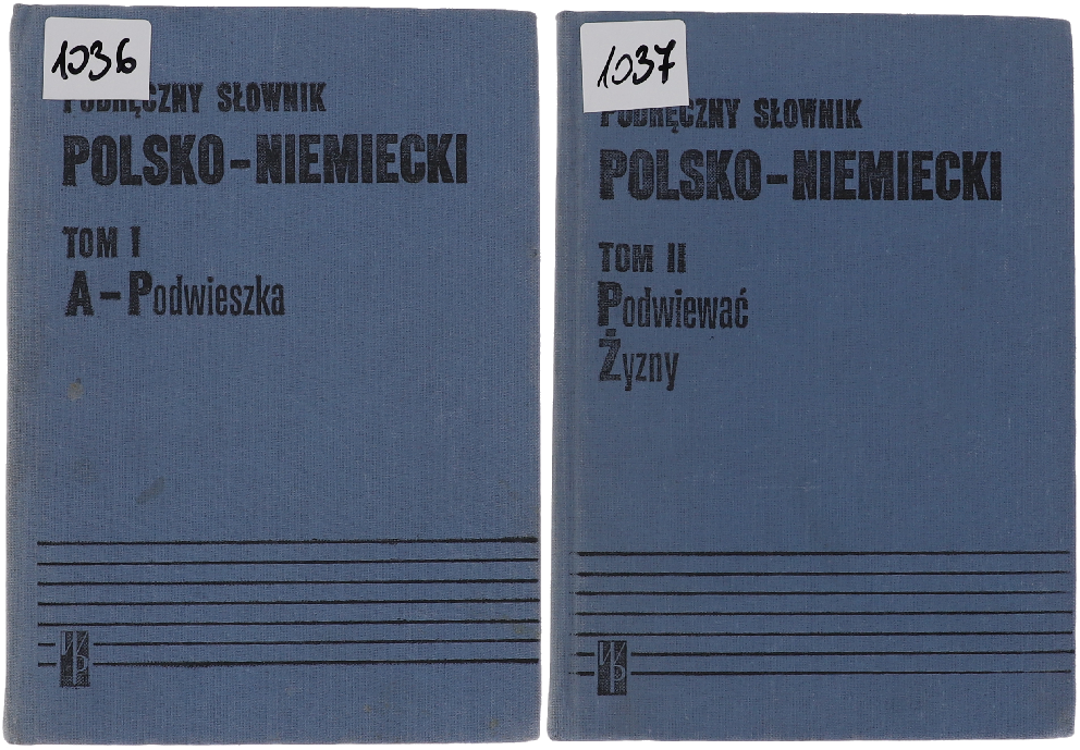 A.Bzdęga J. Chodera S. Kubica Podręczny słownik polsko-niemiecki Tom I i II