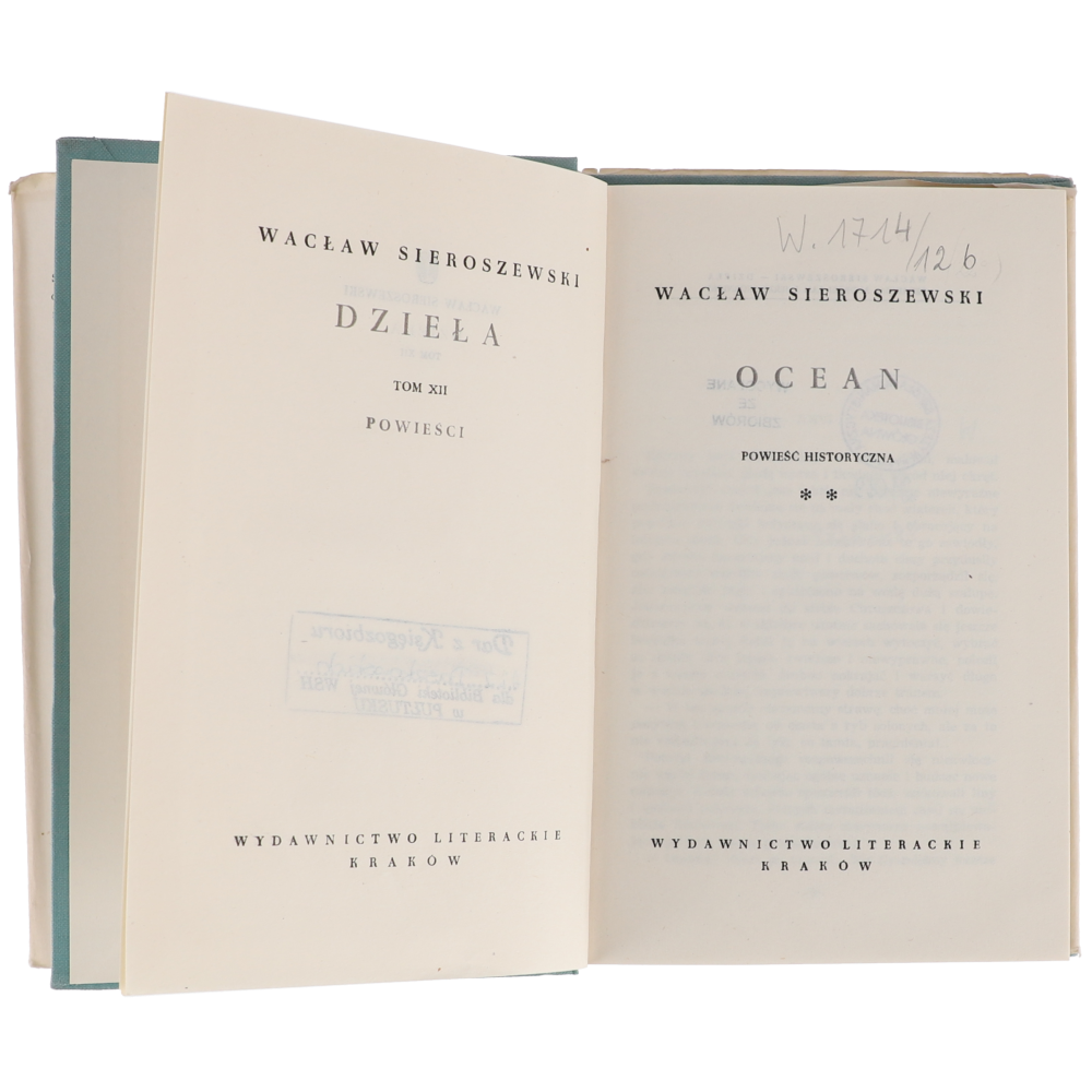 Wacław Sieroszewski Ocean Części I i II 1963