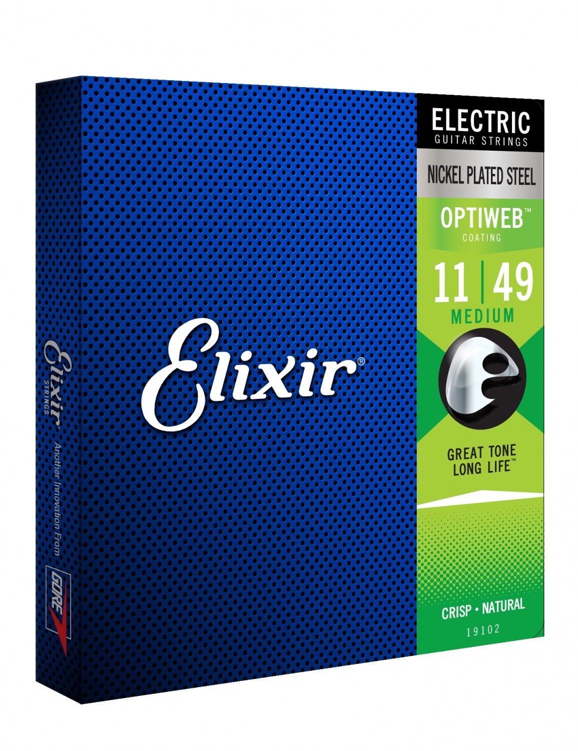 Struny do gitary elektrycznej Elixir 19102 Nickel OPTIWEB Coating 11-49