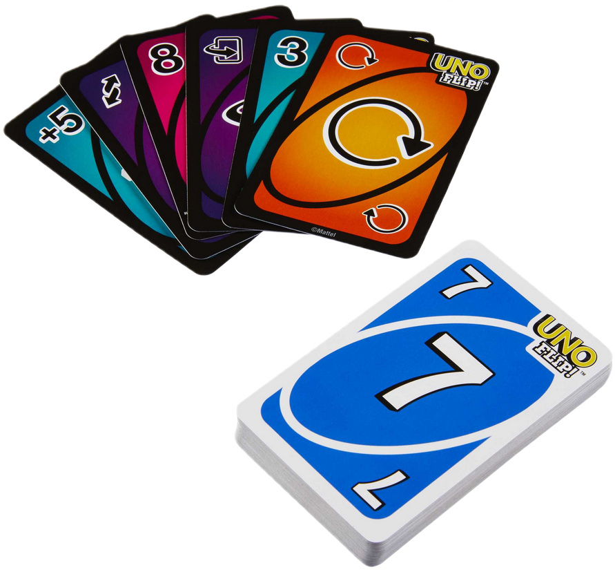 UNO FLIP! Mattel Gra karciana karty dwustronne do gry dla całej rodziny