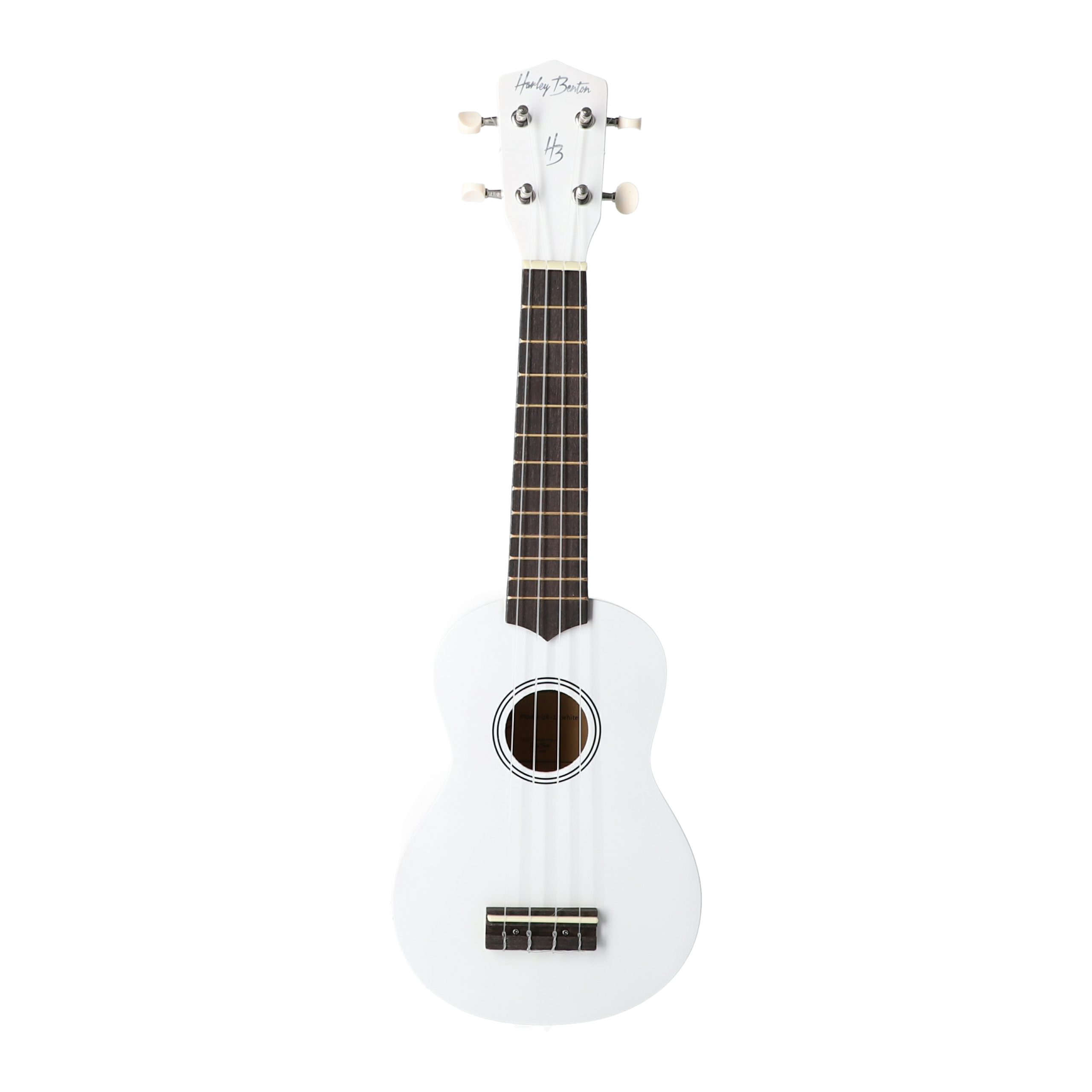 Ukulele sopranowe drewniane błyszczące UK-12 Białe z Pokrowcem ZESTAW