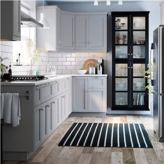 Listwa taśma oświetleniowa blatu kuchennego szafek Ściemniana 30 cm MITTLED srebrny