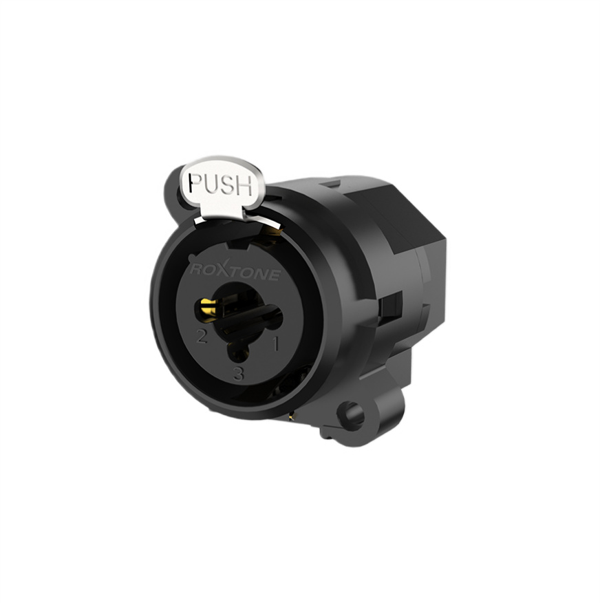 Gniazdo tablicowe panelowe combo XLR JACK 6.3 Roxtone XLR RC6FS