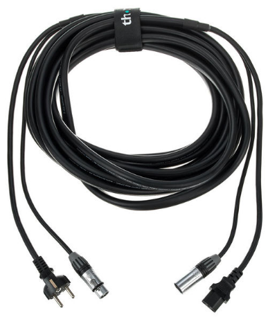 Kabel hybrydowy zasilająco-sygnałowy mikrofonowy XLR IEC 10m the sssnake