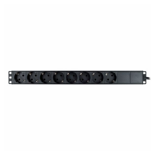 Listwa Zasilająca the t.racks Power 8 S RACK 1U 8 gniazd z tyłu 2m włącznik