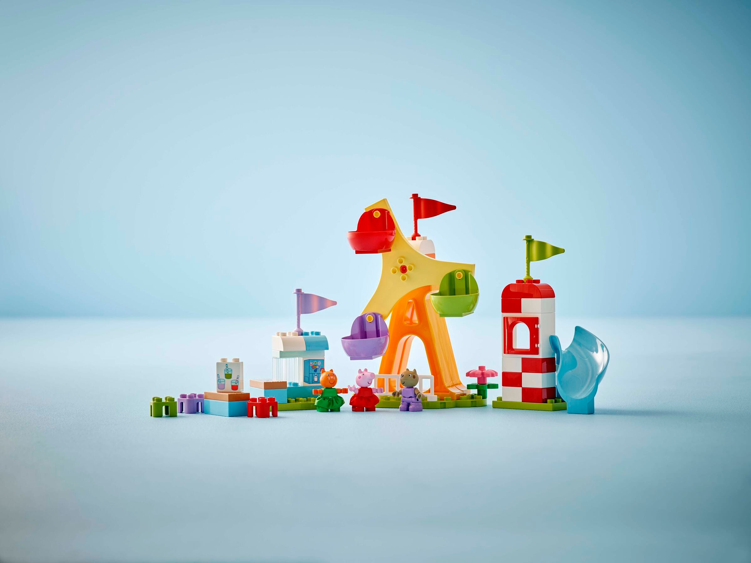 LEGO DUPLO Świnka Peppa Wesołe miasteczko 10453 53 elementy