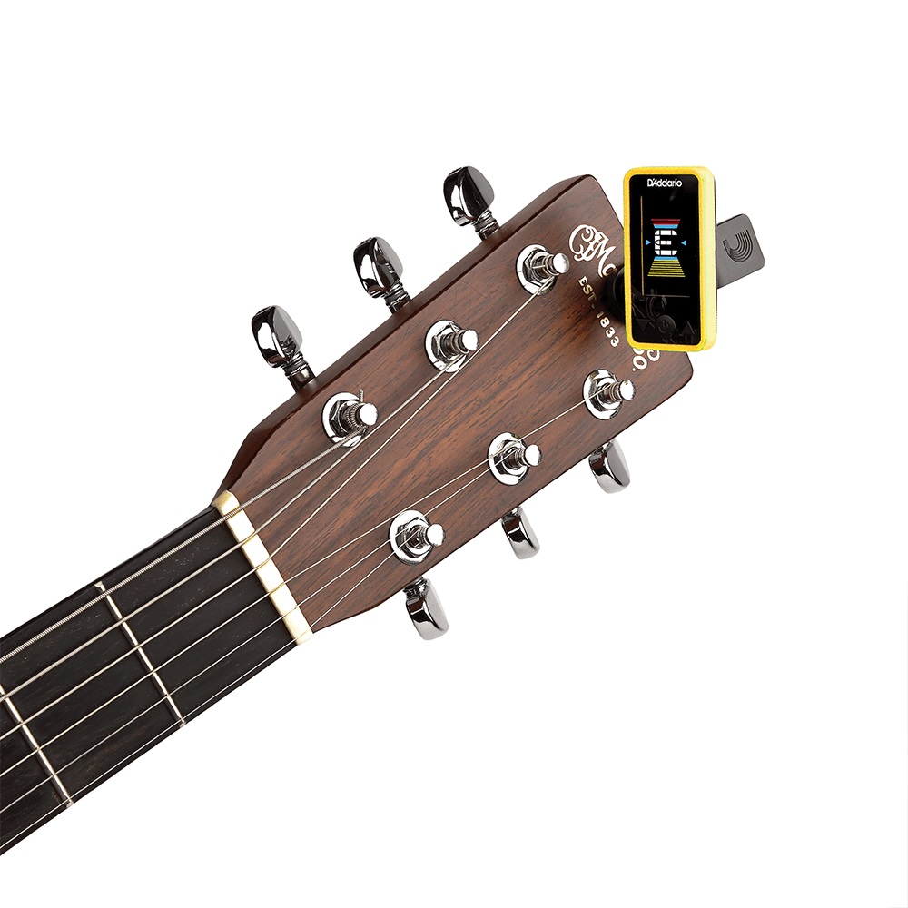 Tuner chromatyczny do każdej gitary D'Addario Eclipse PW-CT-17YL żółty