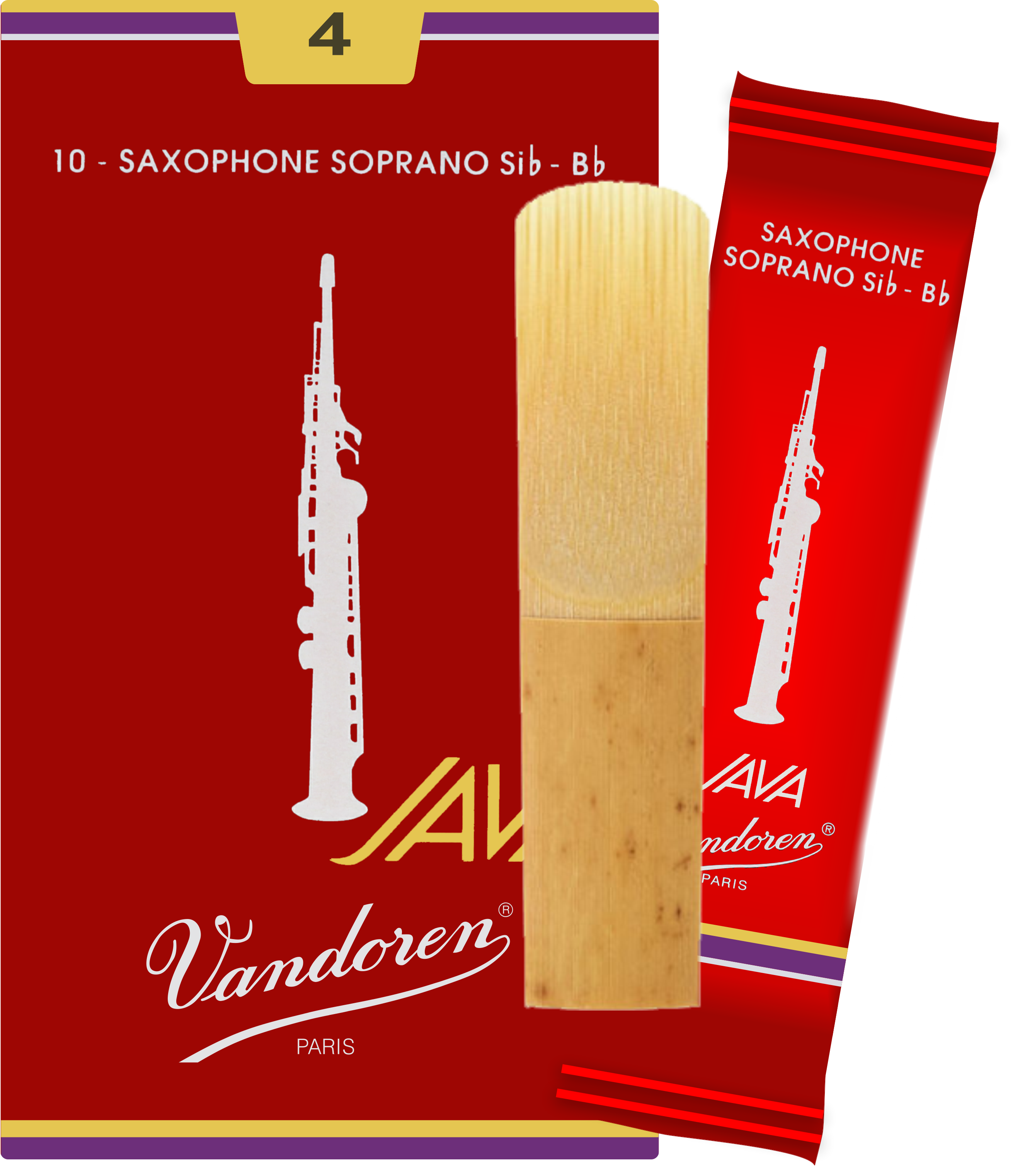 Stroik saksofon sopranowy sopran 4 Vandoren Java Filed Red SR304R 1 szt.