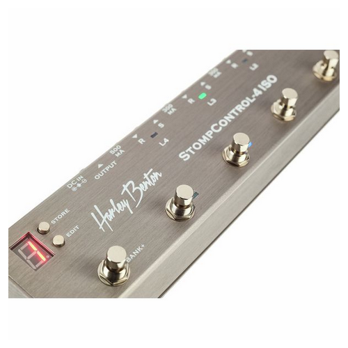 Zasilacz Looper Footswitch Efektów gitarowych Harley Benton StompControl-4 ISO