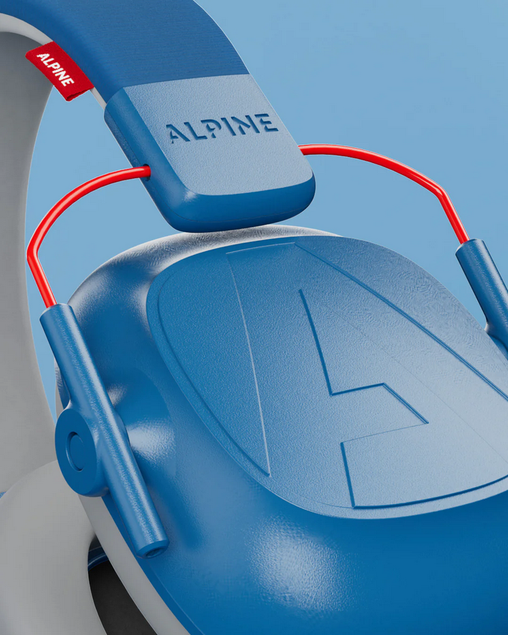 Słuchawki ochronne nauszniki dla dzieci 5-16 lat Alpine Muffy Kids 25 dB CE Niebieskie