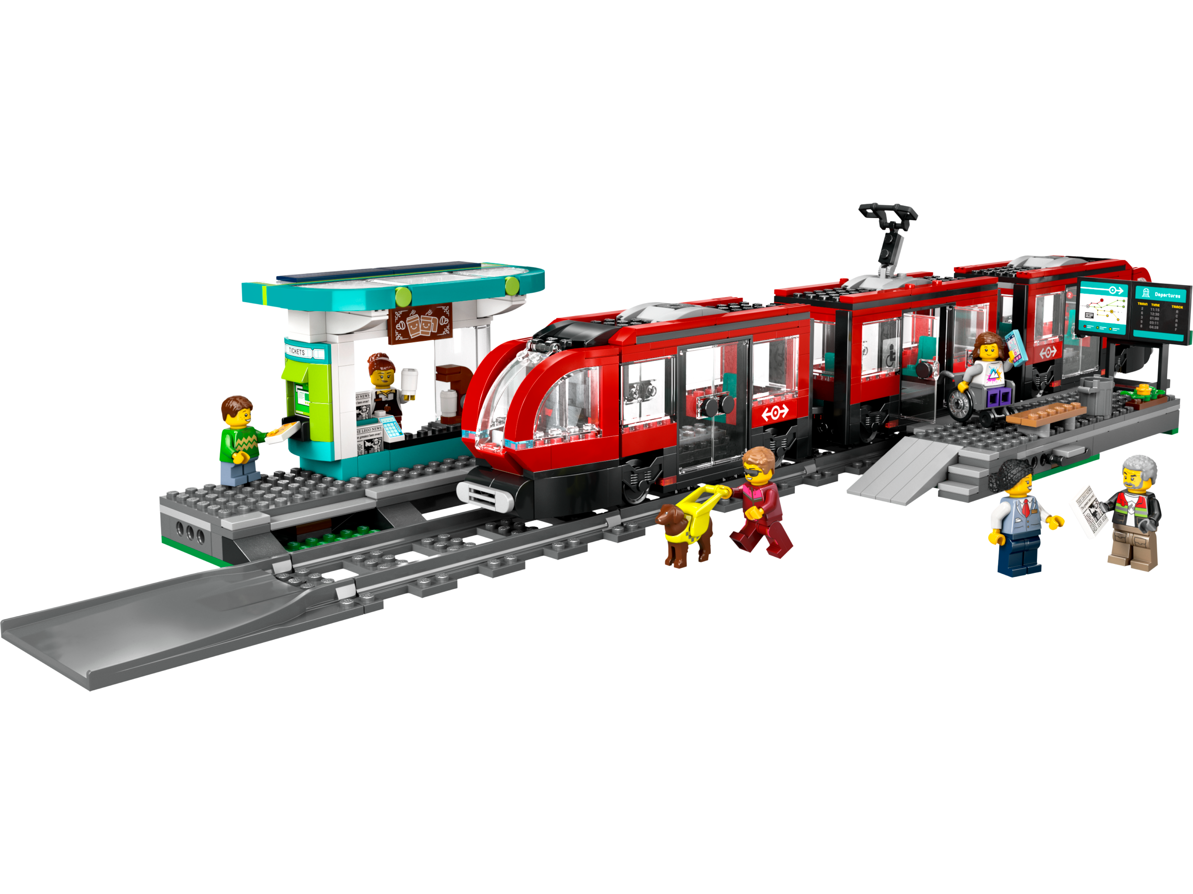 LEGO City 60423 Tramwaj miejski ze stacją - 811 elementów dla dzieci +7