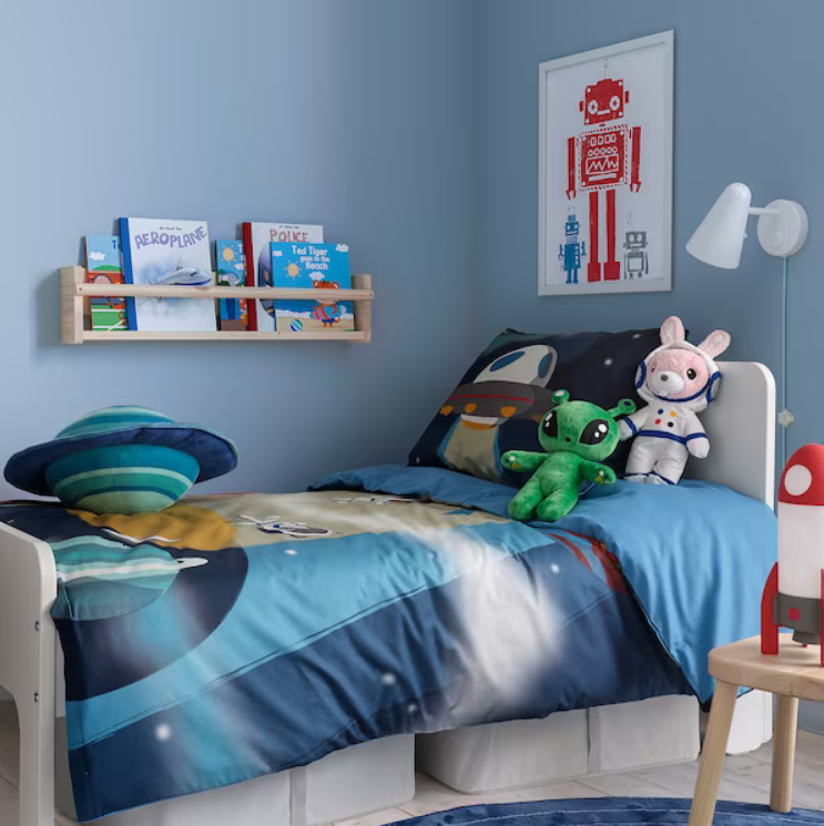 Pluszak maskotka przytulanka kosmita UFO ufoludek zielony AFTONSPARV 34 cm