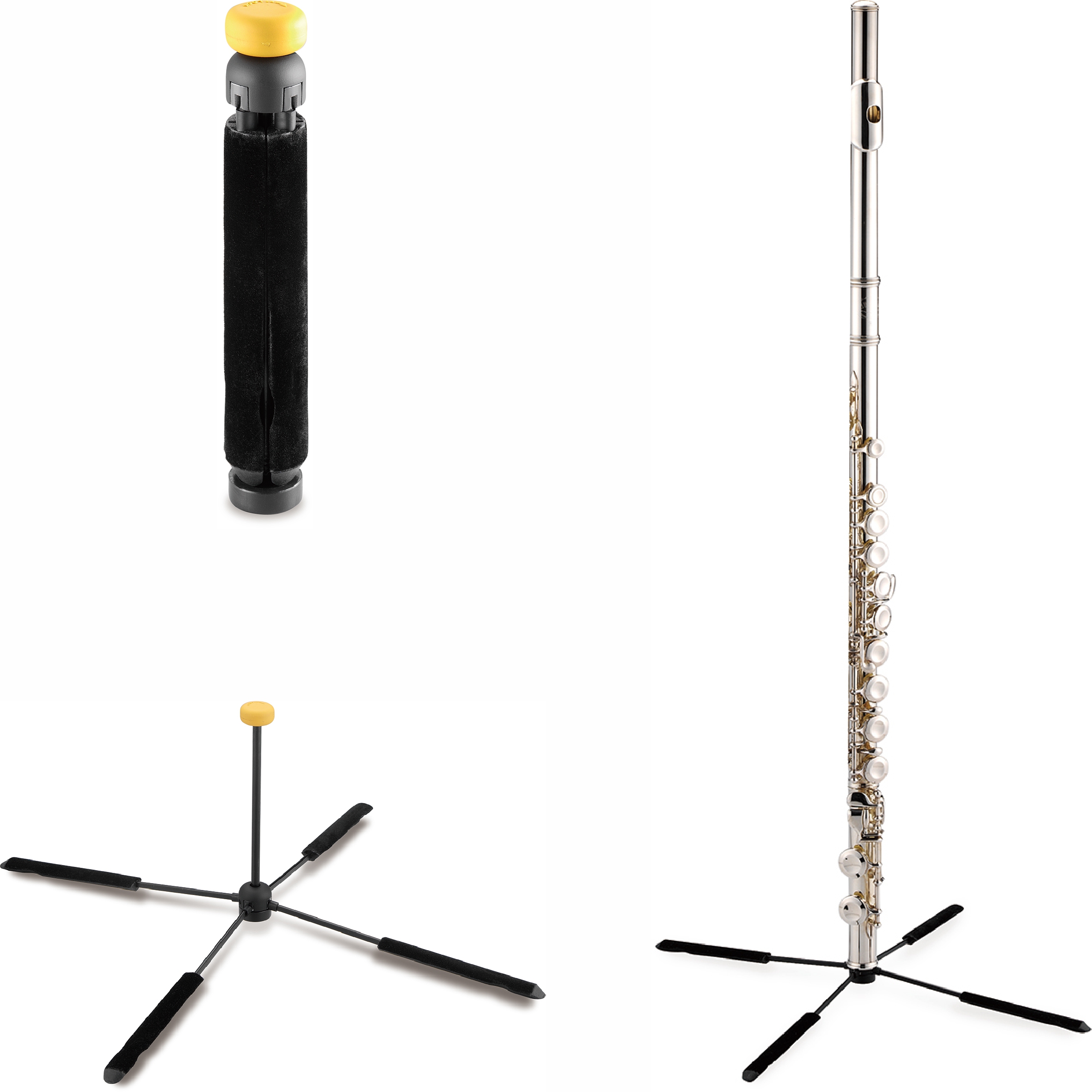 Statyw stojak na flet składany chowany do instrumentu Hercules DS460B