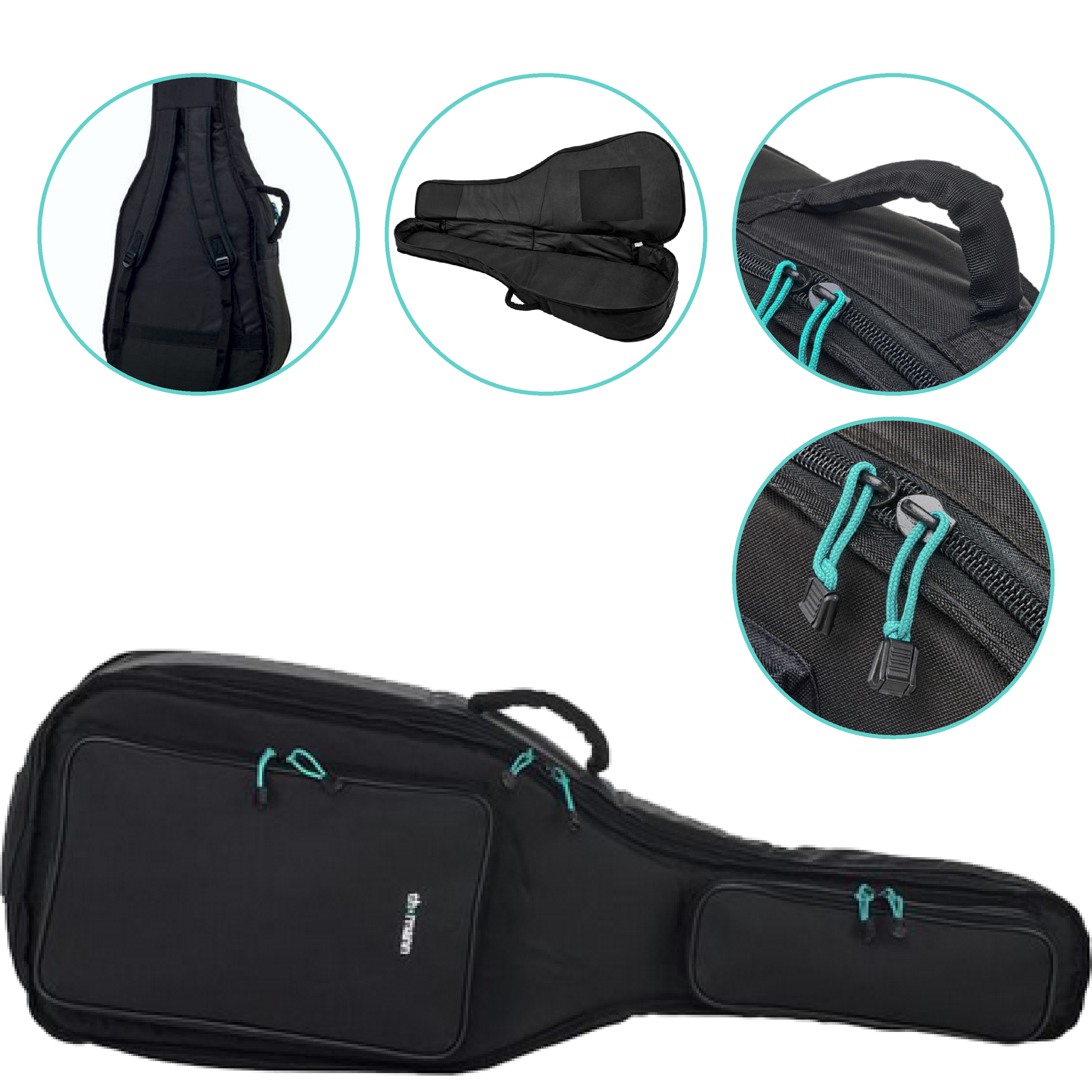 Pokrowiec torba plecak na Gitarę Klasyczną 3/4 Pianka 10mm Thomann