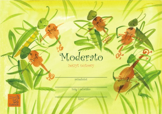 Zeszyt nutowy do nut MODERATO A5 pięciolinia 10 mm