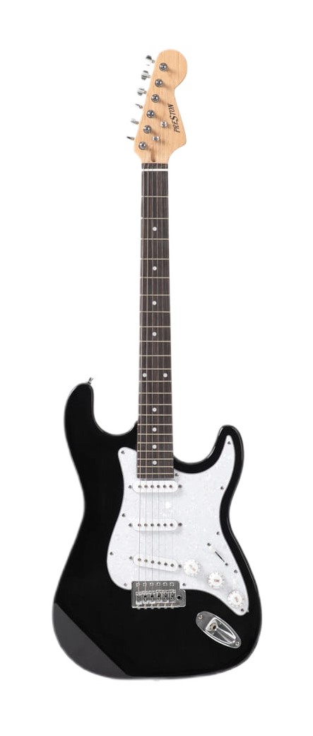 Gitara elektryczna Preston ST-10 BK CZARNA Combo 15W Pokrowiec ZESTAW