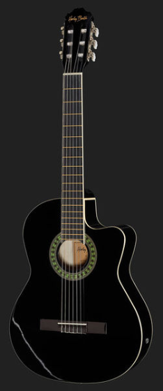 Gitara elektroklasyczna klasyczna 4/4 Czarna Harley Benton CG200CE-BK