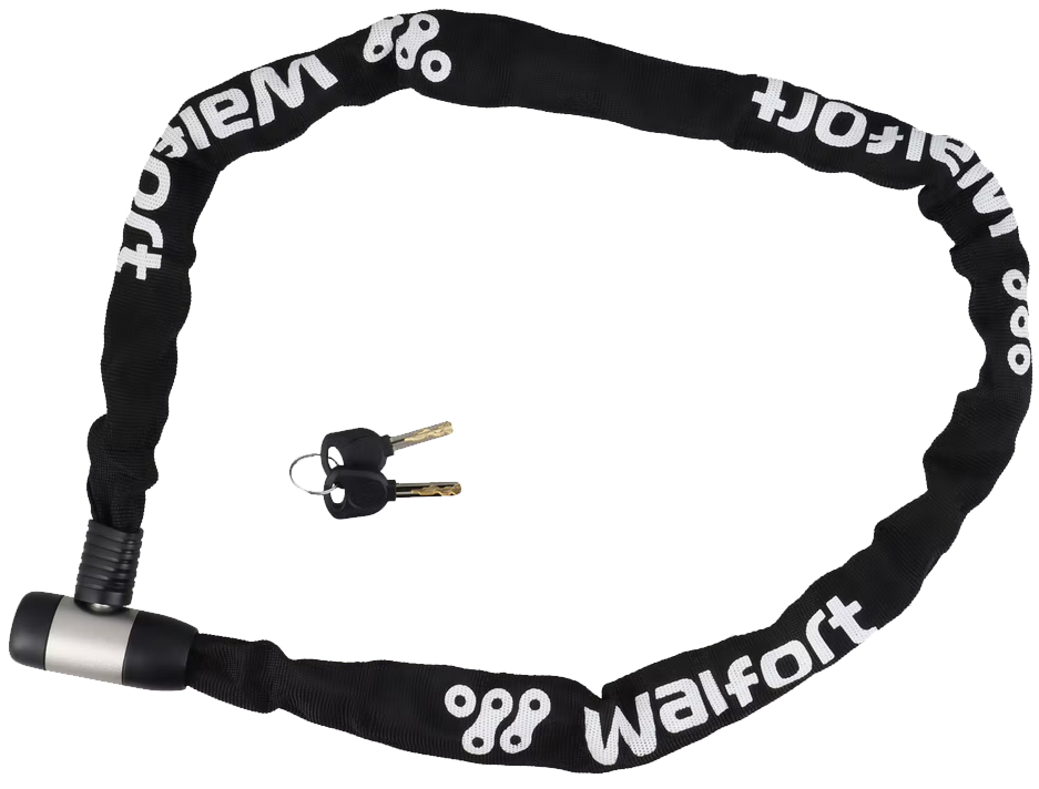 Zapięcie do roweru łańcuch kłódka Walfort 6 mm