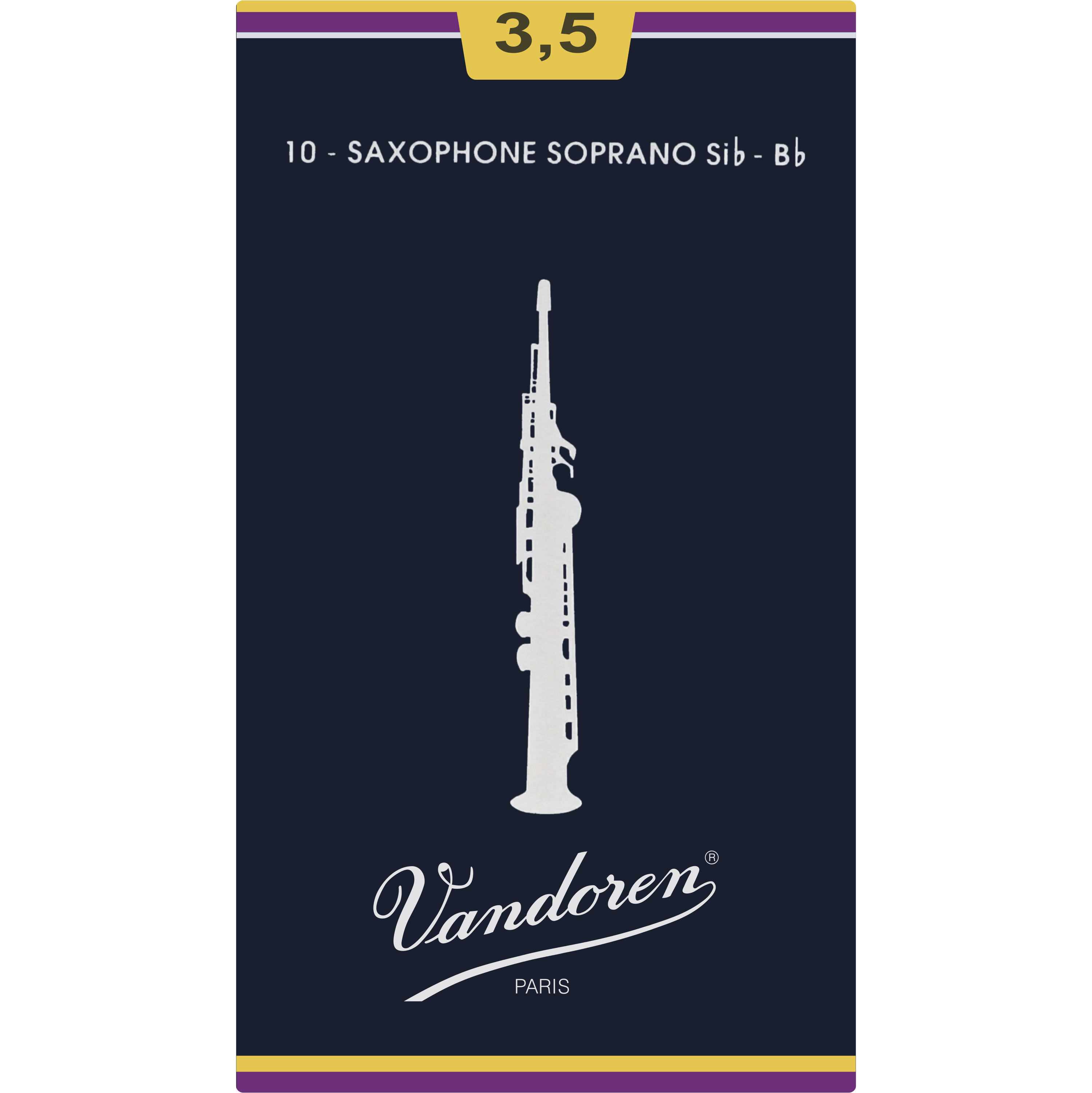 Stroik saksofon sopranowy sopran 3,5 Vandoren Classic Blue SR2035 4 szt.