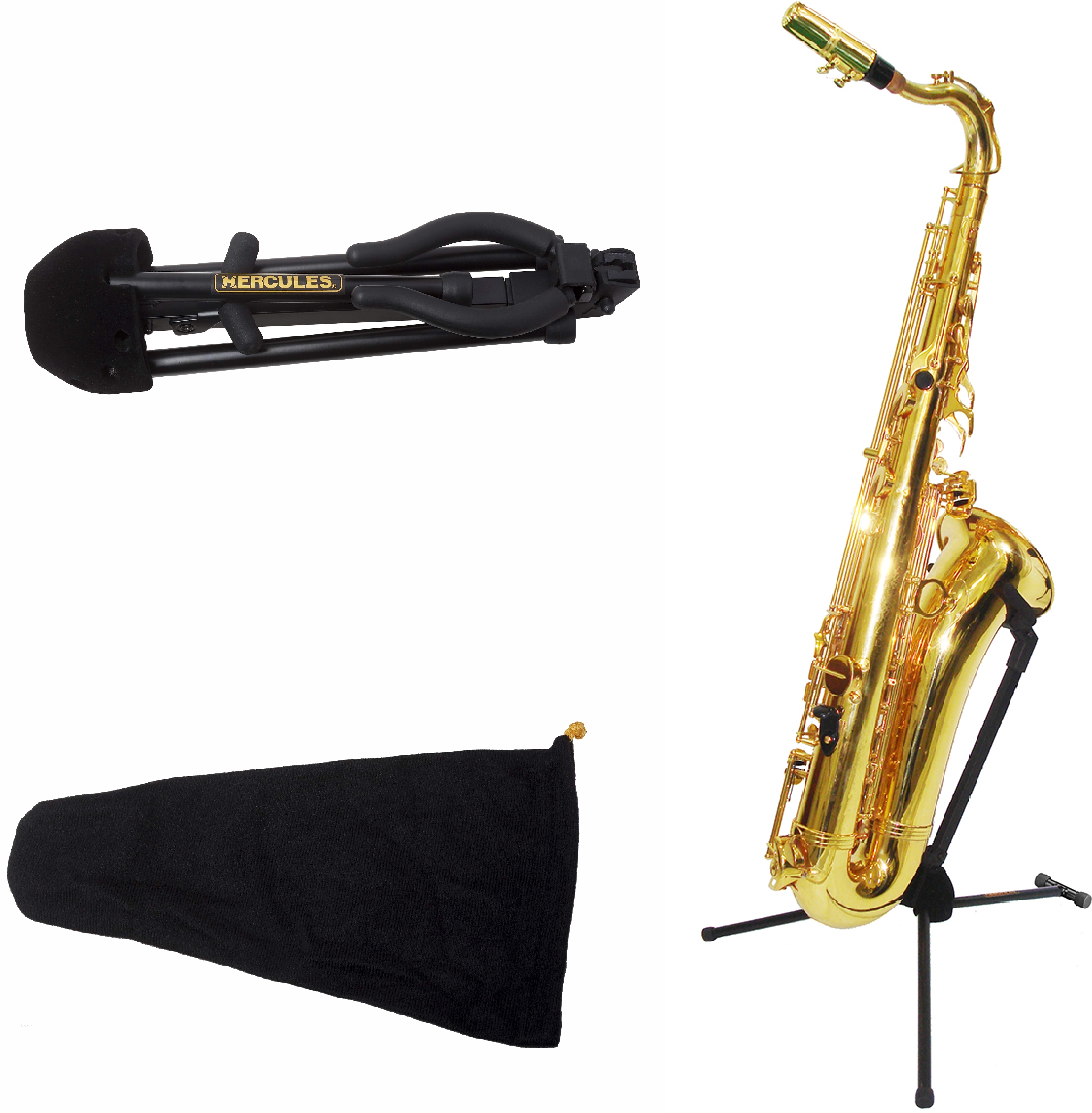 Statyw saksofon tenorowy składany chowany do instrumentu Hercules DS432B