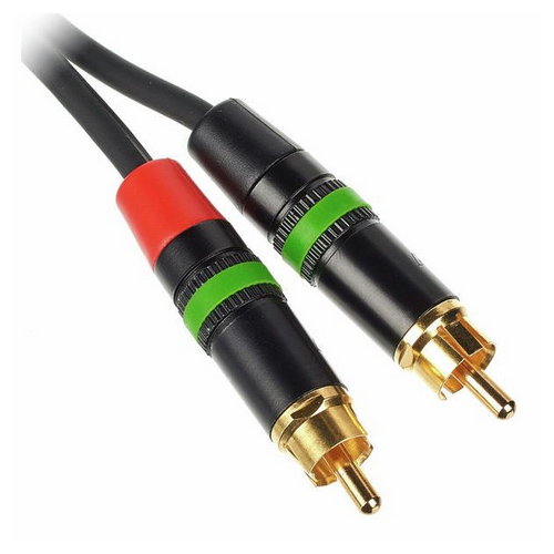 Kabel przewód audio sygnałowy 2x RCA Cinch Stereo 2 m Fun Generation CIN 2