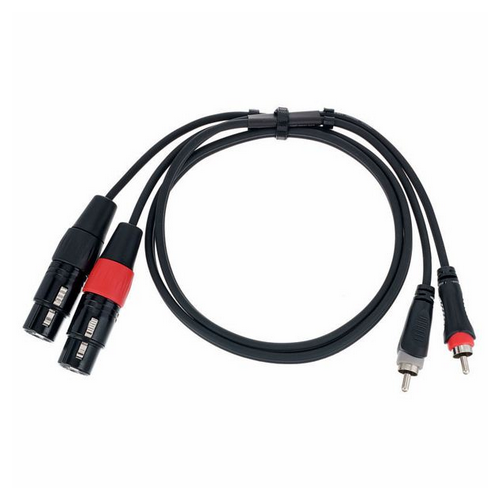 Kabel przewód audio sygnałowy 2x RCA Cinch XLR 1,5 m Cordial EU 1,5 FC