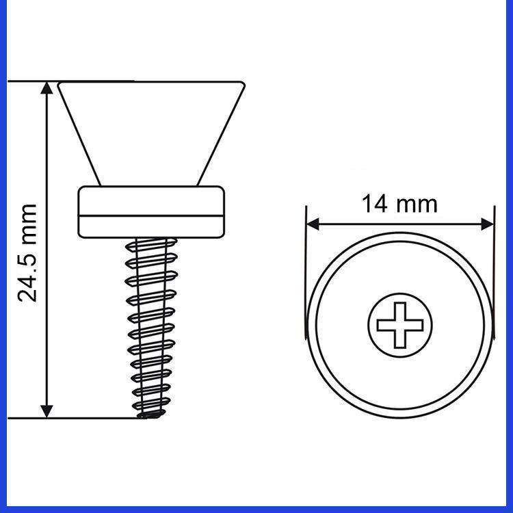 Zaczep do paska gitary JEREMI MD-01B Czarny