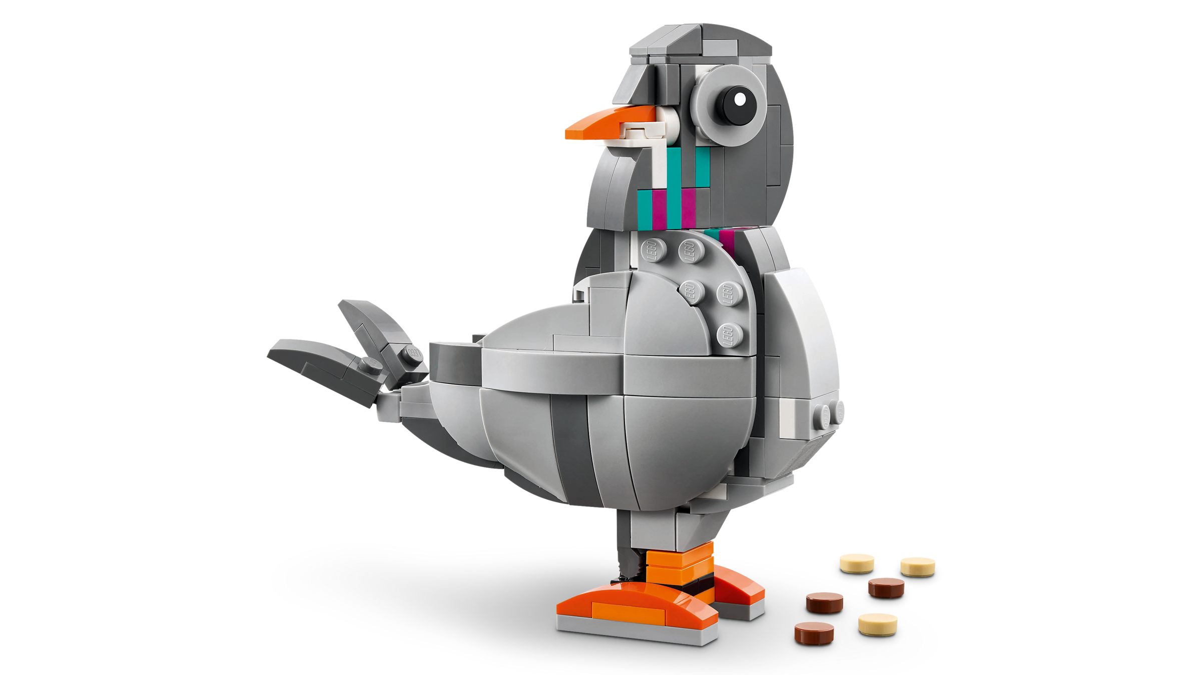 LEGO Creator 3w1 Psotny kot Ruchoma psa Uroczy gołąb 31163