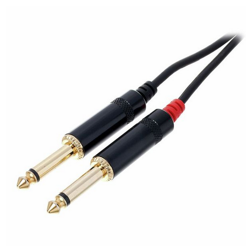 Kabel audio sygnałowy Jack 6,3 mm 6 m pozłacany pro snake TPI-Twin 6.0