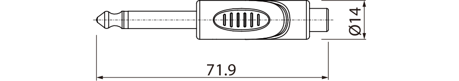Redukcja adapter przejściówka RCA Jack 6,3 mm RPAN260