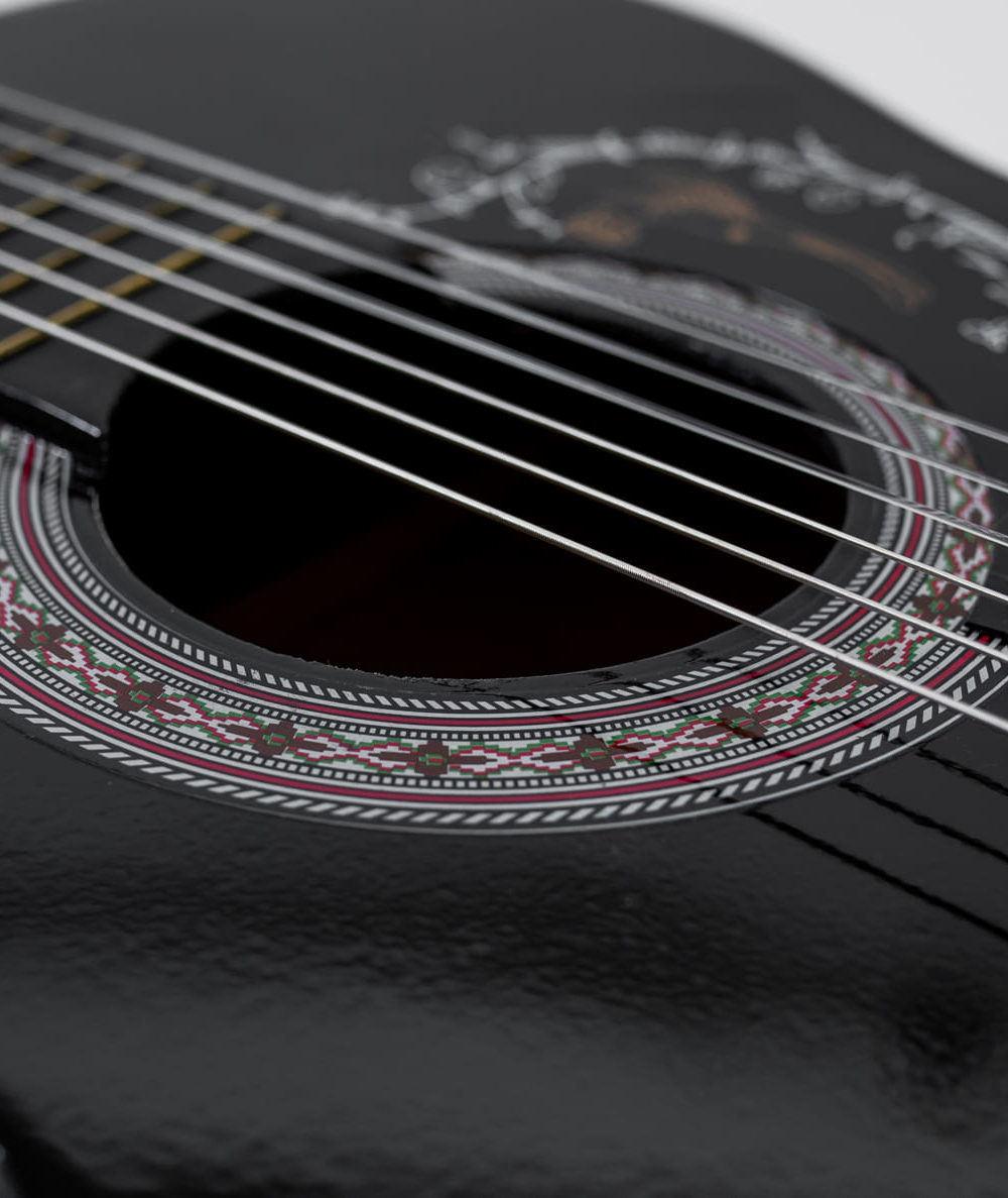 Gitara klasyczna 3/4 7/8 Black Czarna od 12 lat dla dzieci i dorosłych