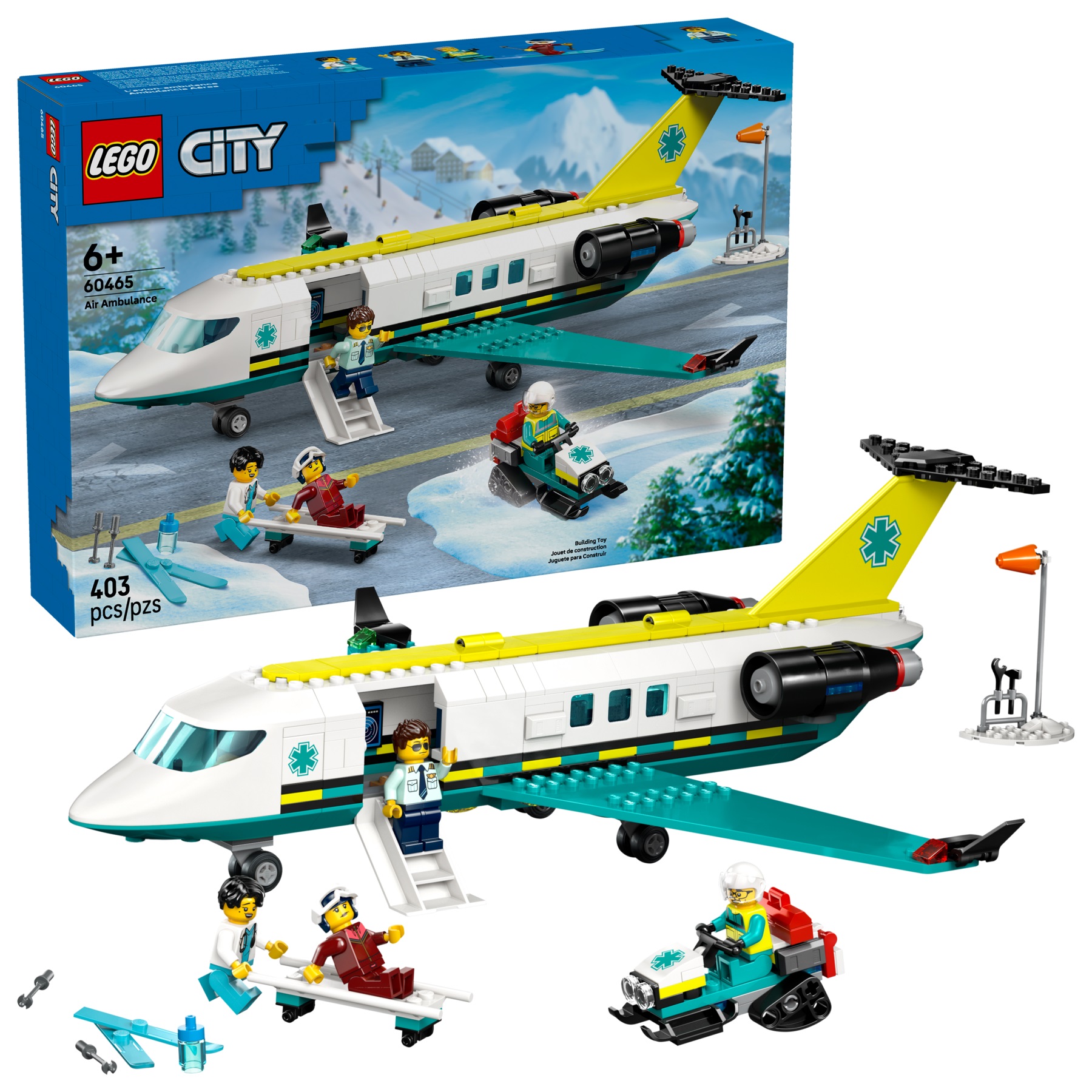 LEGO City Samolot pogotowia ratunkowego 60465 - misje ratunkowe 6+